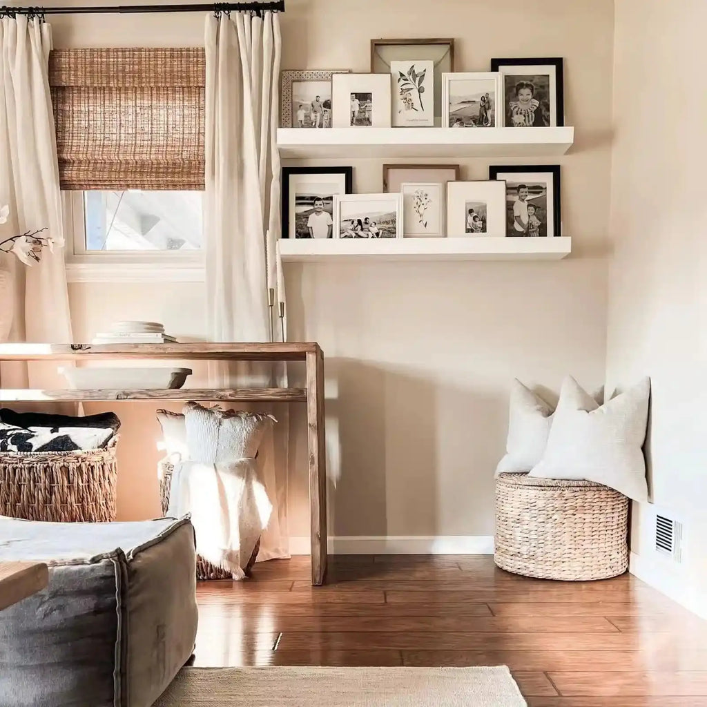 Natural Jute Bamboo Woven Shade - Cinnamon