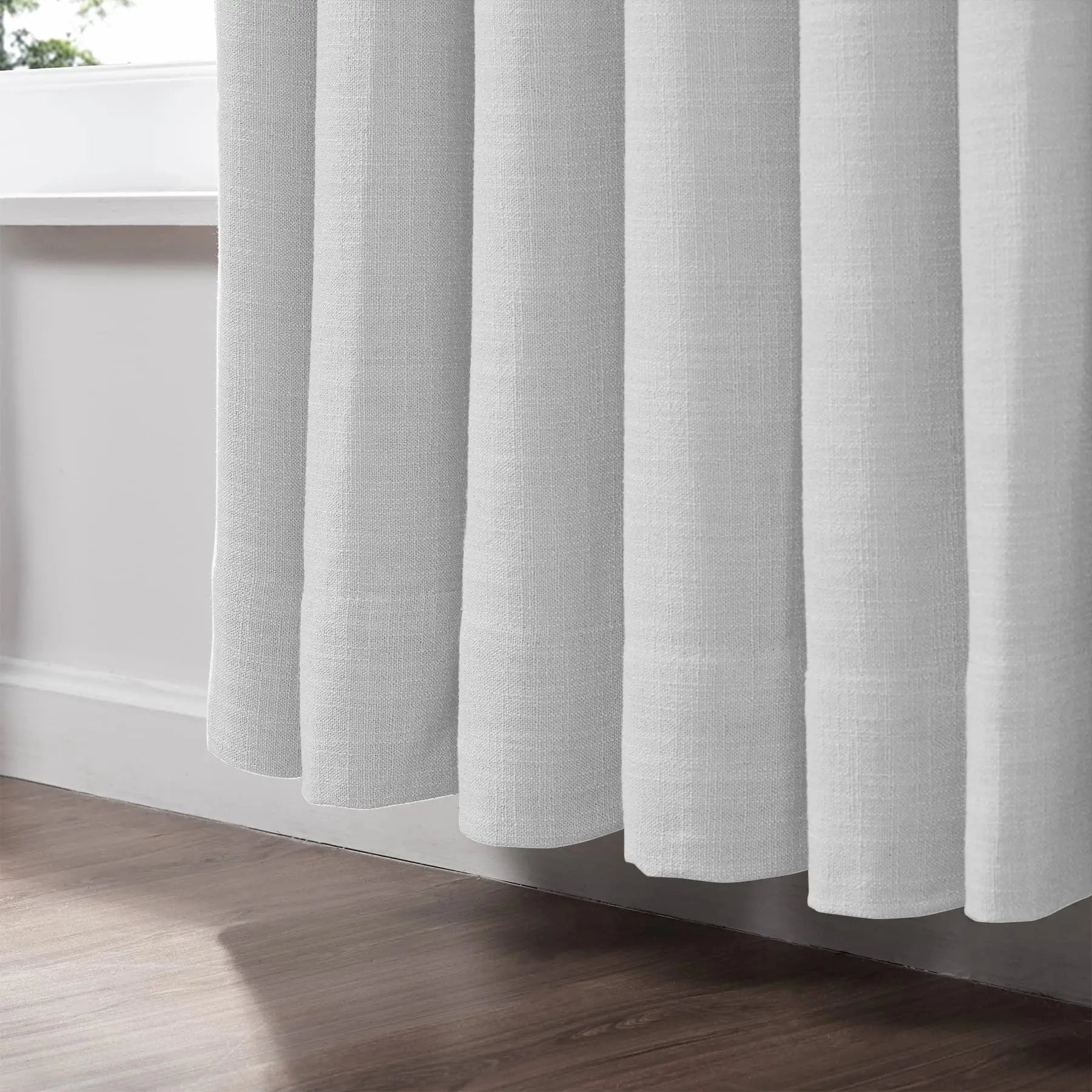 Liz Linen Pinch Pleat Ready Made Curtain with Blackout Thermal Lining