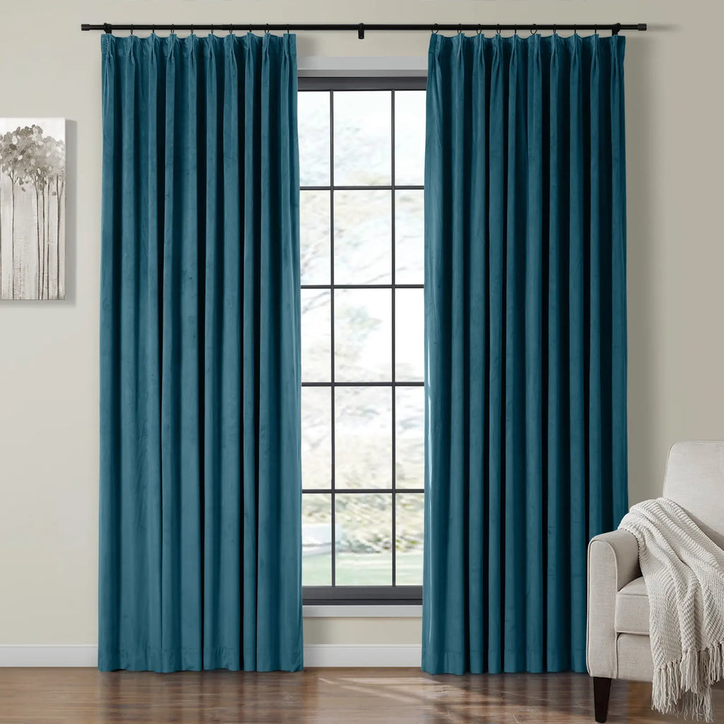 Birkin Velvet Curtain Pleated
