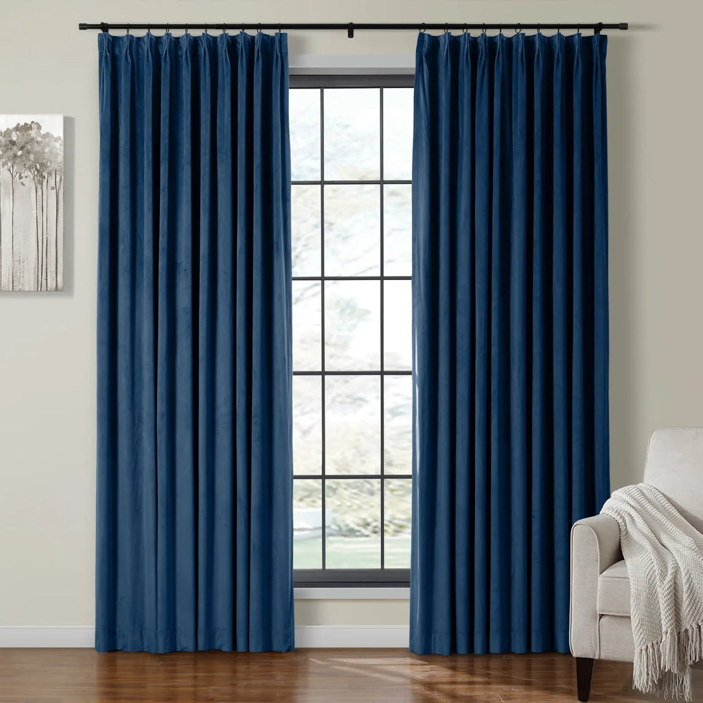 Birkin Velvet Curtain Pleated