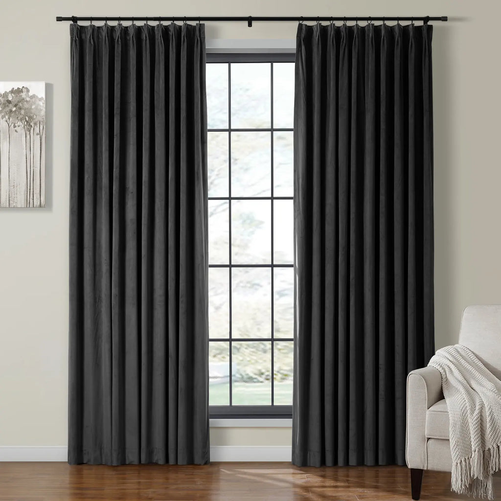 Birkin Velvet Curtain Pleated