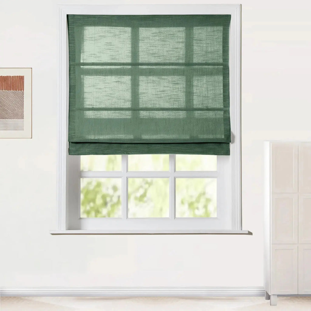 Jawara Linen Cotton Roman Shade Cordless