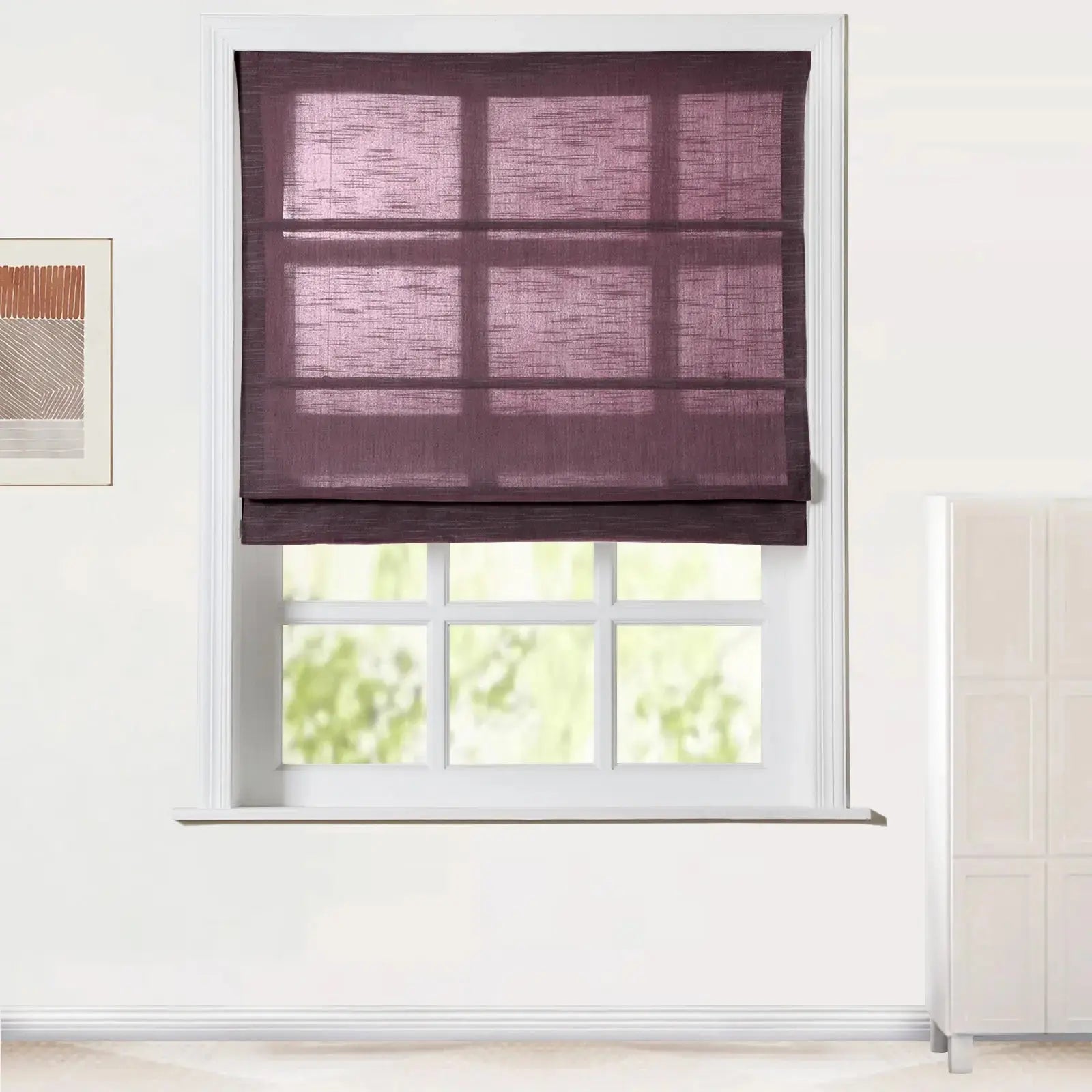 Jawara Linen Cotton Roman Shade Cordless