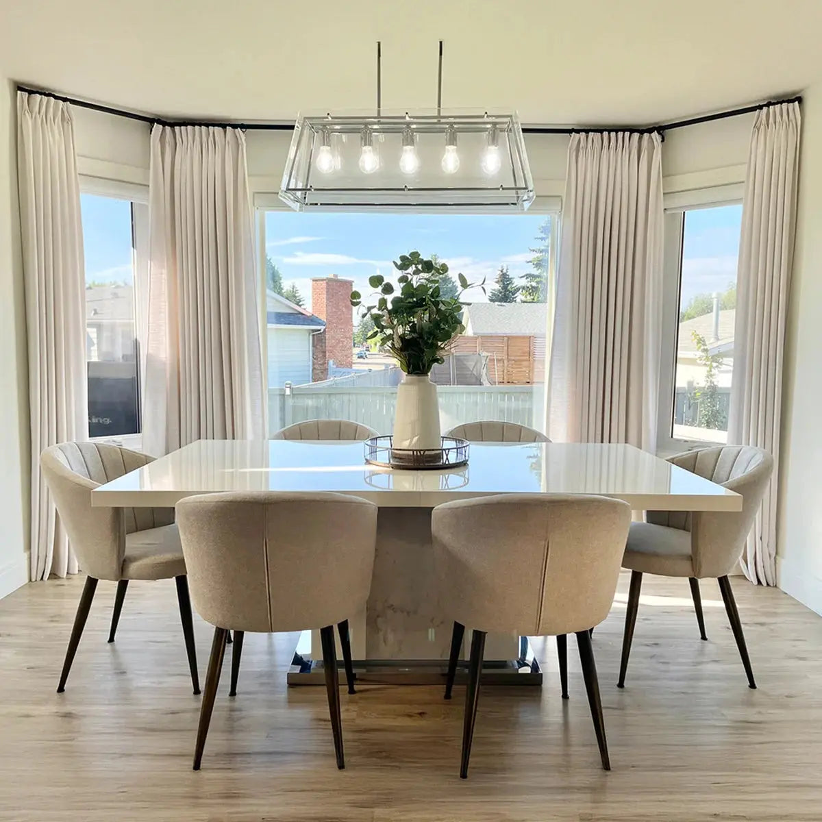 Liz Linen Drape Pleated