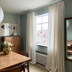 Liz Linen Pinch Pleat Ready Made Curtain with Blackout Thermal Lining