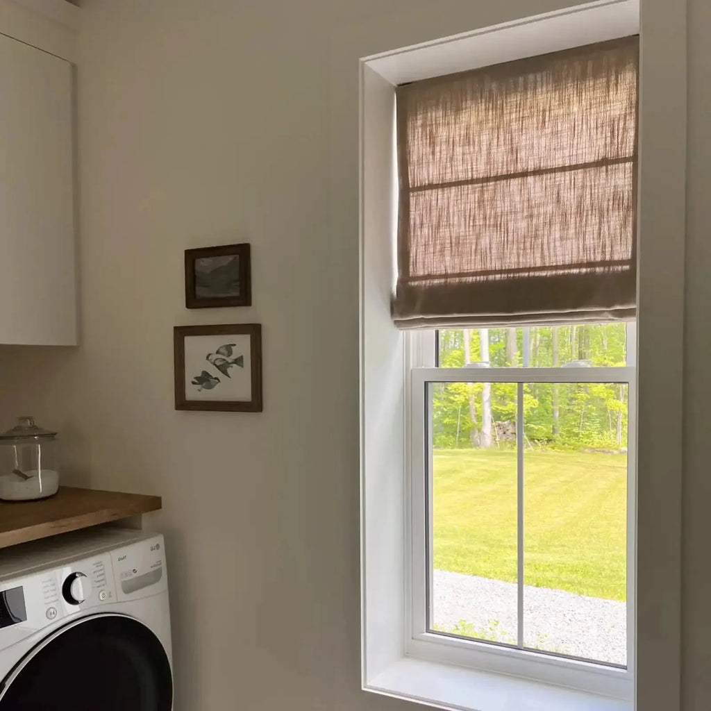 Motorized Roman Shade Cordless