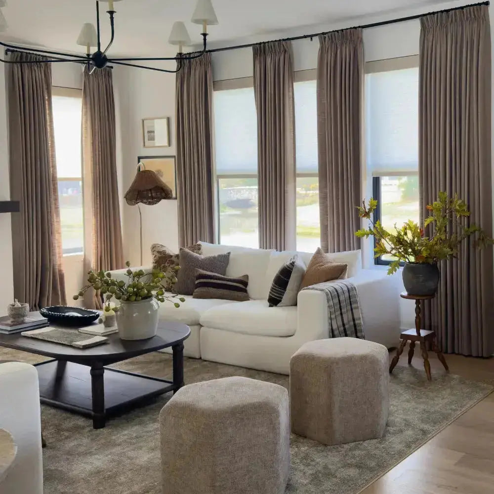 Liz Linen Drape Pleated