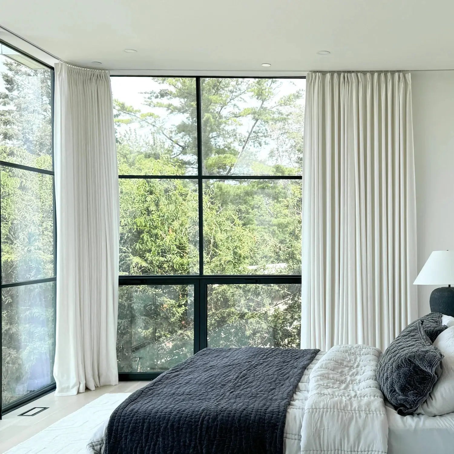 Liz Linen Drape Pleated