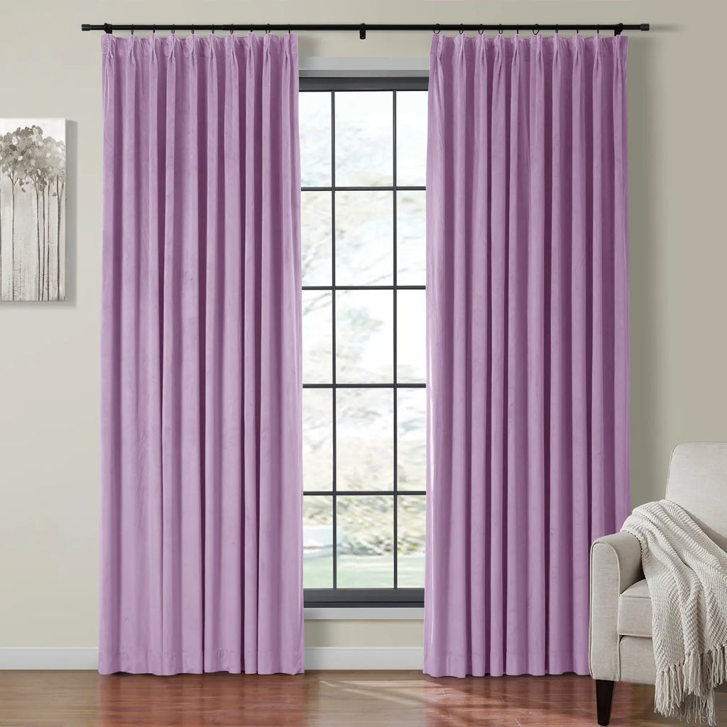 Birkin Velvet Curtain Pleated