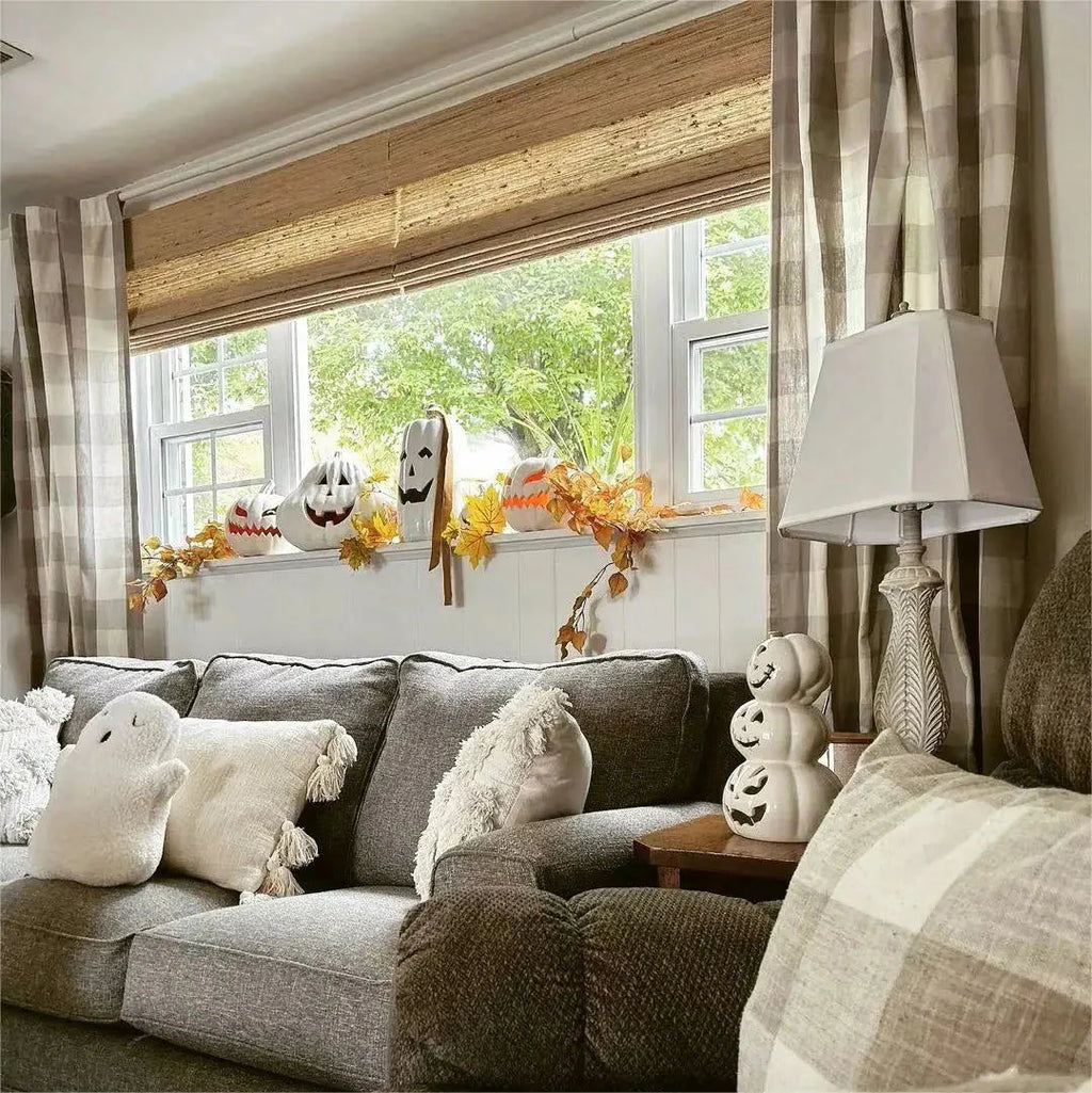 Natural Ramie Bamboo Woven Shade - Beige