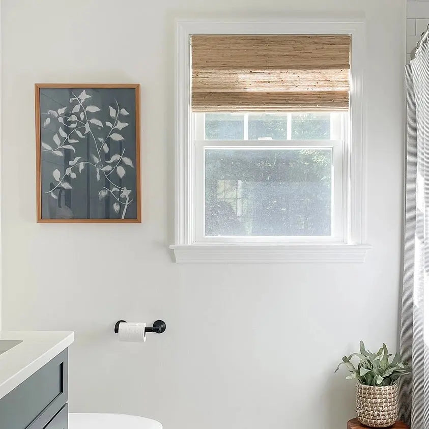 Natural Ramie Bamboo Woven Shade - Beige