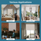 Linen Roller Shades 100% Blackout Light Filtering