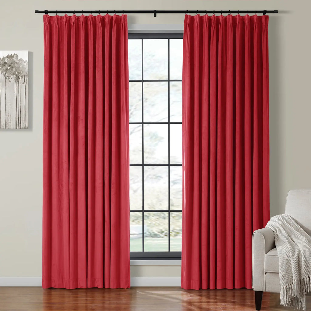 Birkin Velvet Curtain Pleated