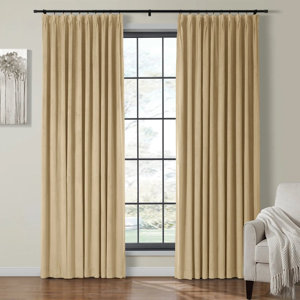 Birkin Velvet Curtain Pleated