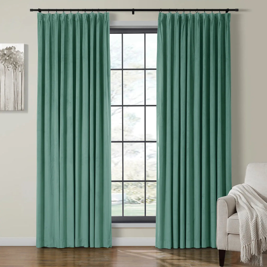 Birkin Velvet Curtain Pleated