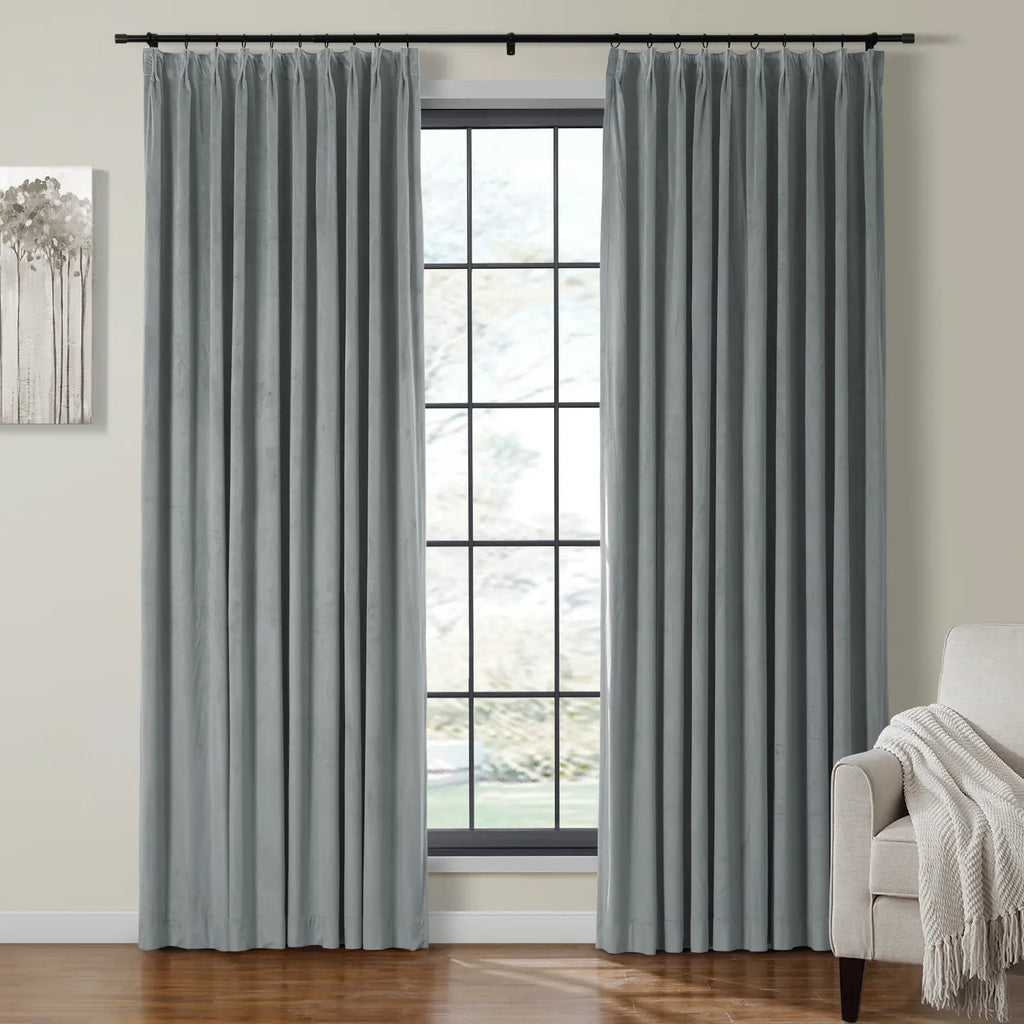 Birkin Velvet Curtain Pleated