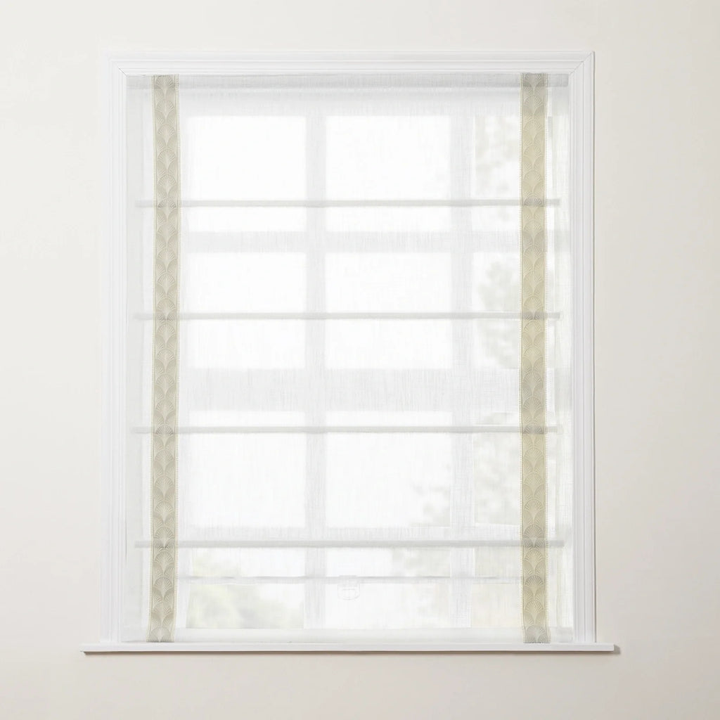 Liz Linen Roman Shade Cordless