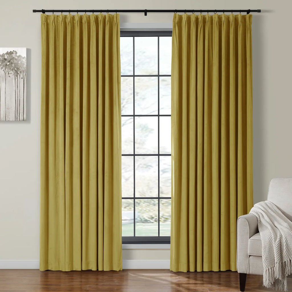 Birkin Velvet Curtain Pleated