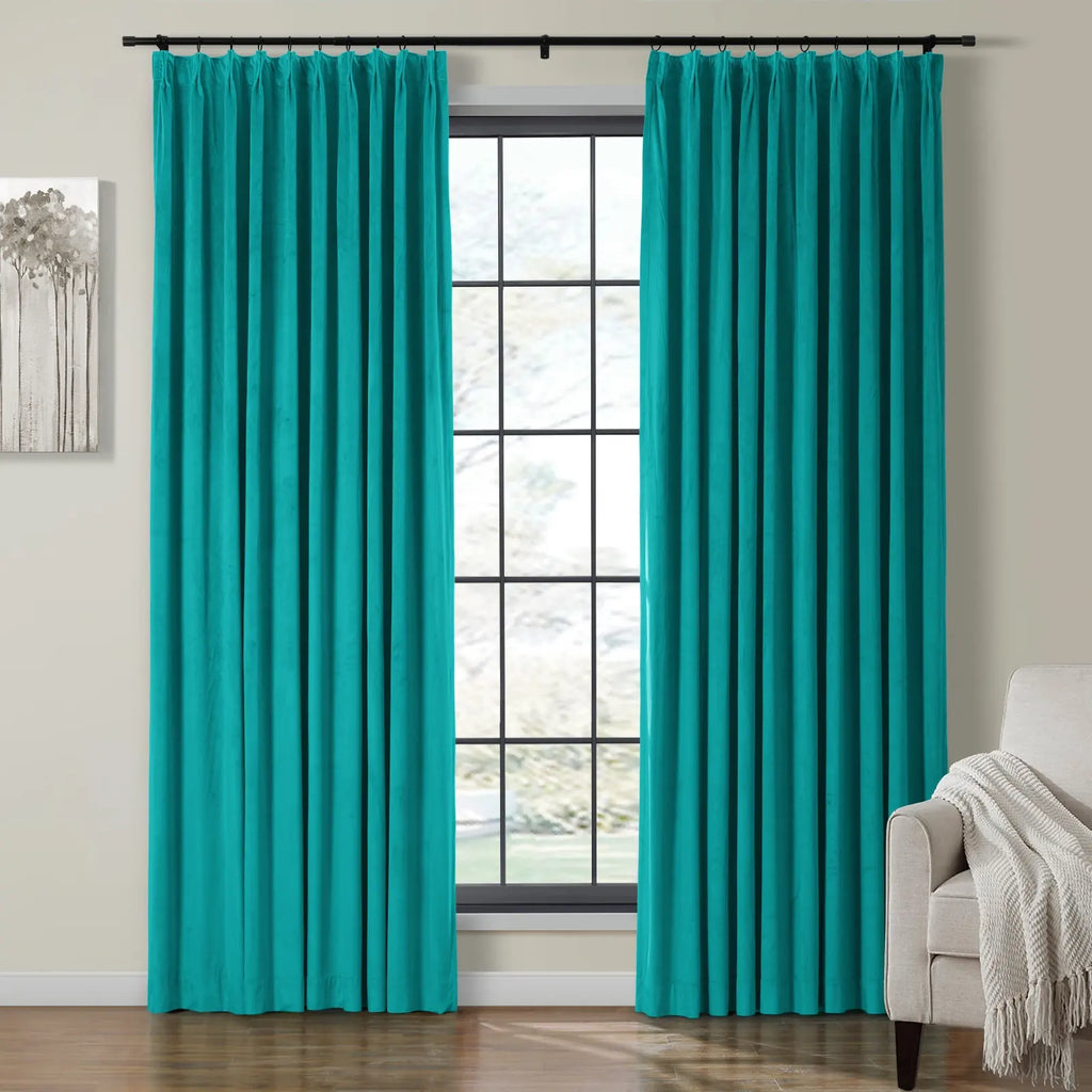 Birkin Velvet Curtain Pleated