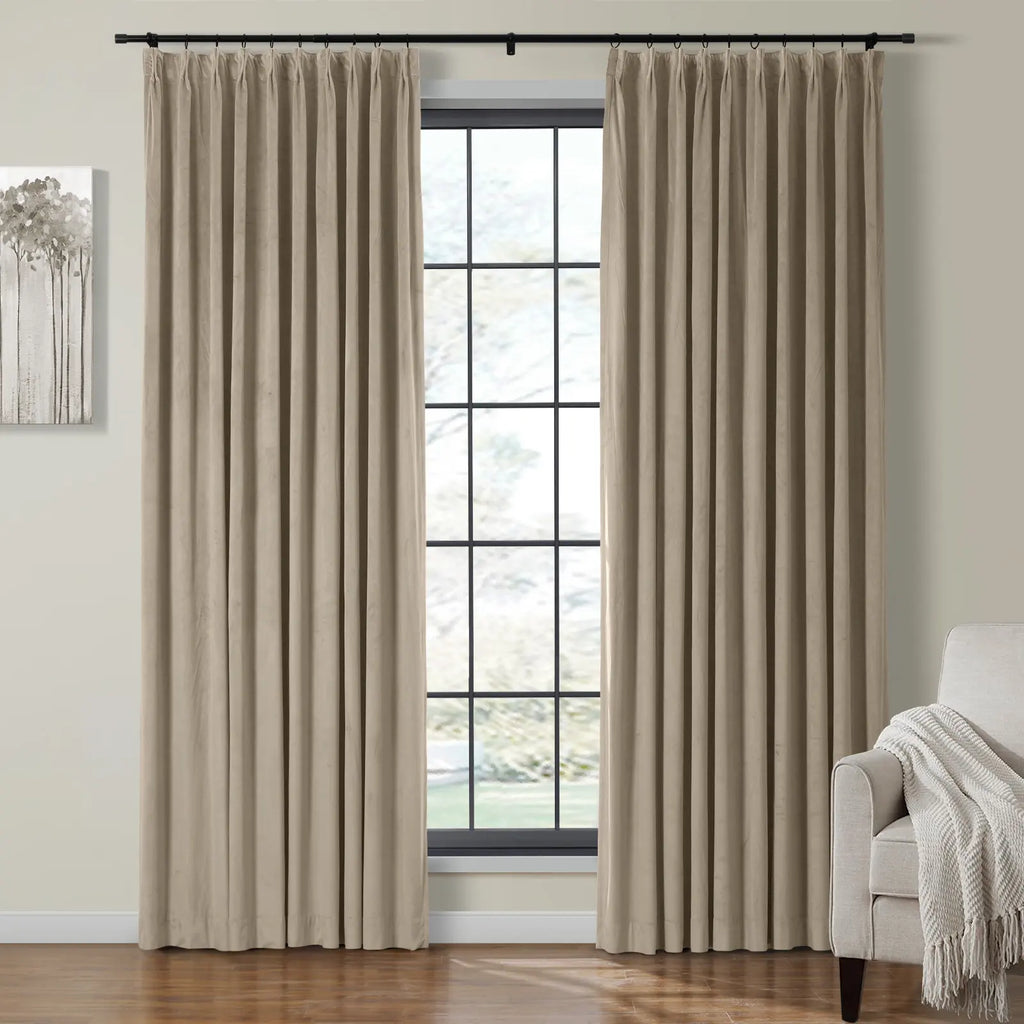 Birkin Velvet Curtain Pleated
