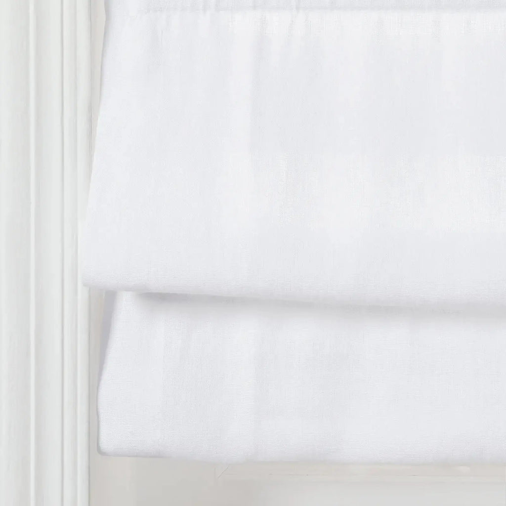 Patti Belgian Linen Roman Shade Cordless