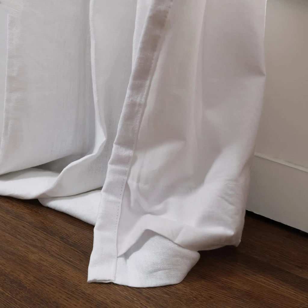 Patti Premium 100% Belgian Flax Linen Curtain Pleated