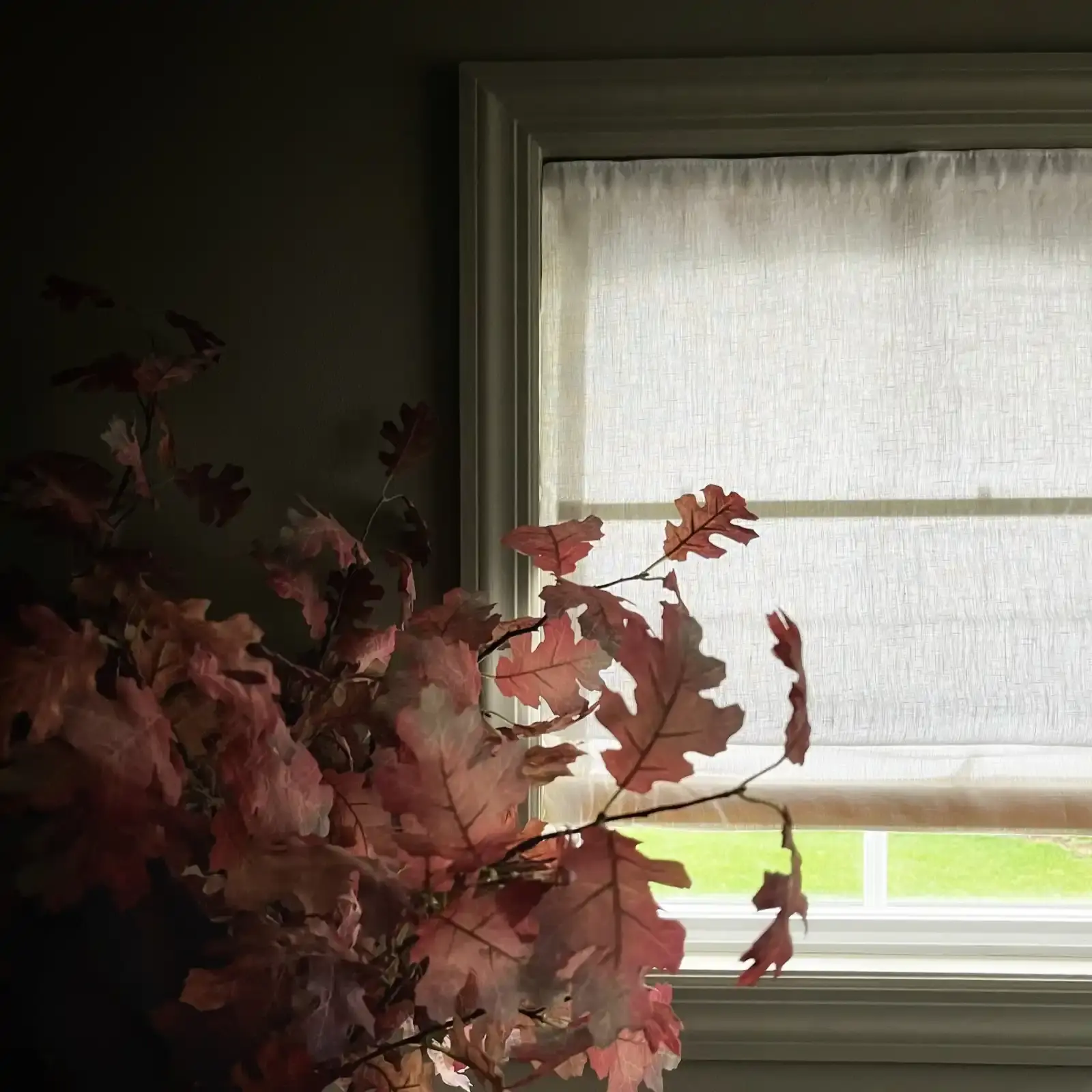 Patti Belgian Linen Roman Shade Cordless