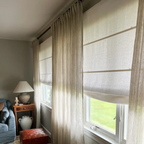 Patti Belgian Linen Roman Shade Cordless