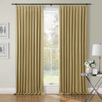 Patti Premium 100% Belgian Flax Linen Curtain Pleated