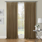 Patti Premium 100% Belgian Flax Linen Curtain Pleated