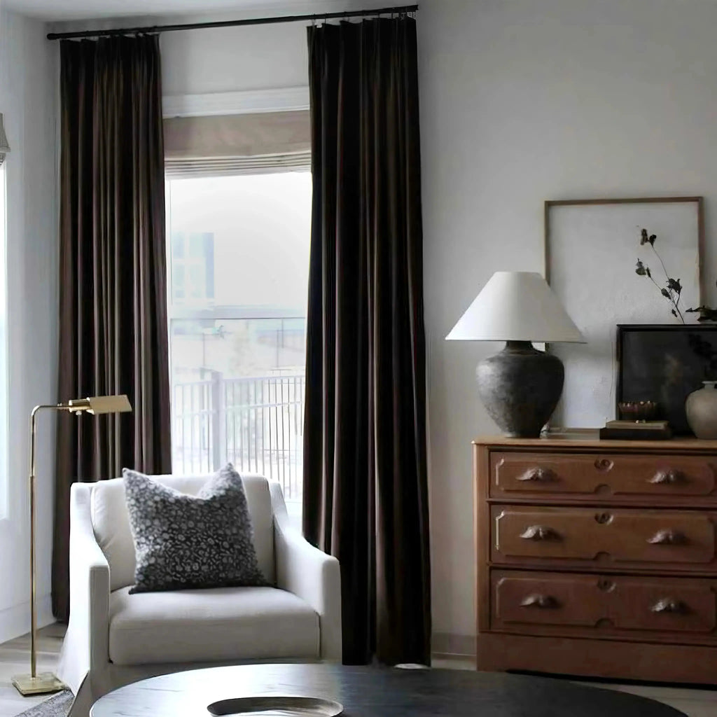 Birkin Velvet Curtain Pleated