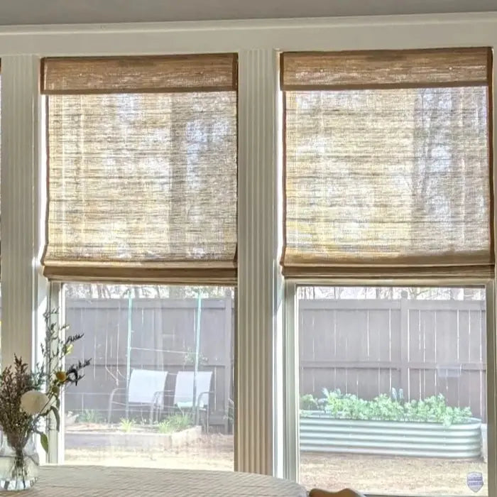 Natural Ramie Bamboo Woven Shade - Coconut