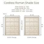 Isabella Roman Shade Cordless