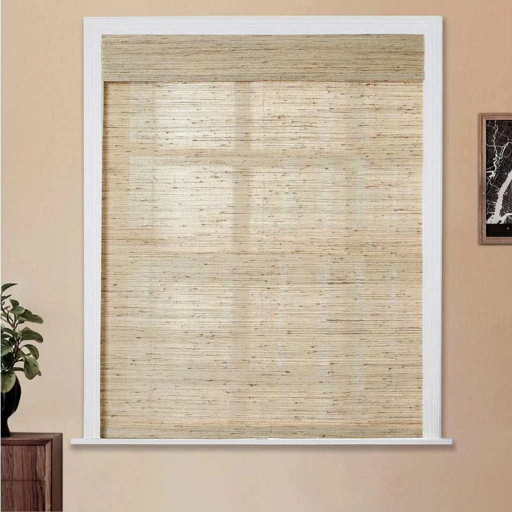 Natural Ramie Bamboo Woven Shade - Beige