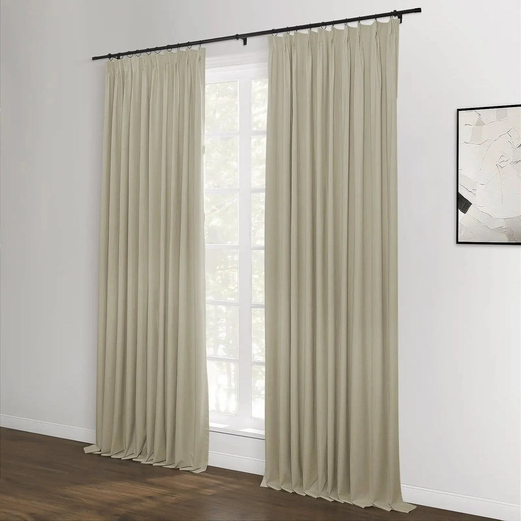 Lila 100% Blackout Drape Pleated