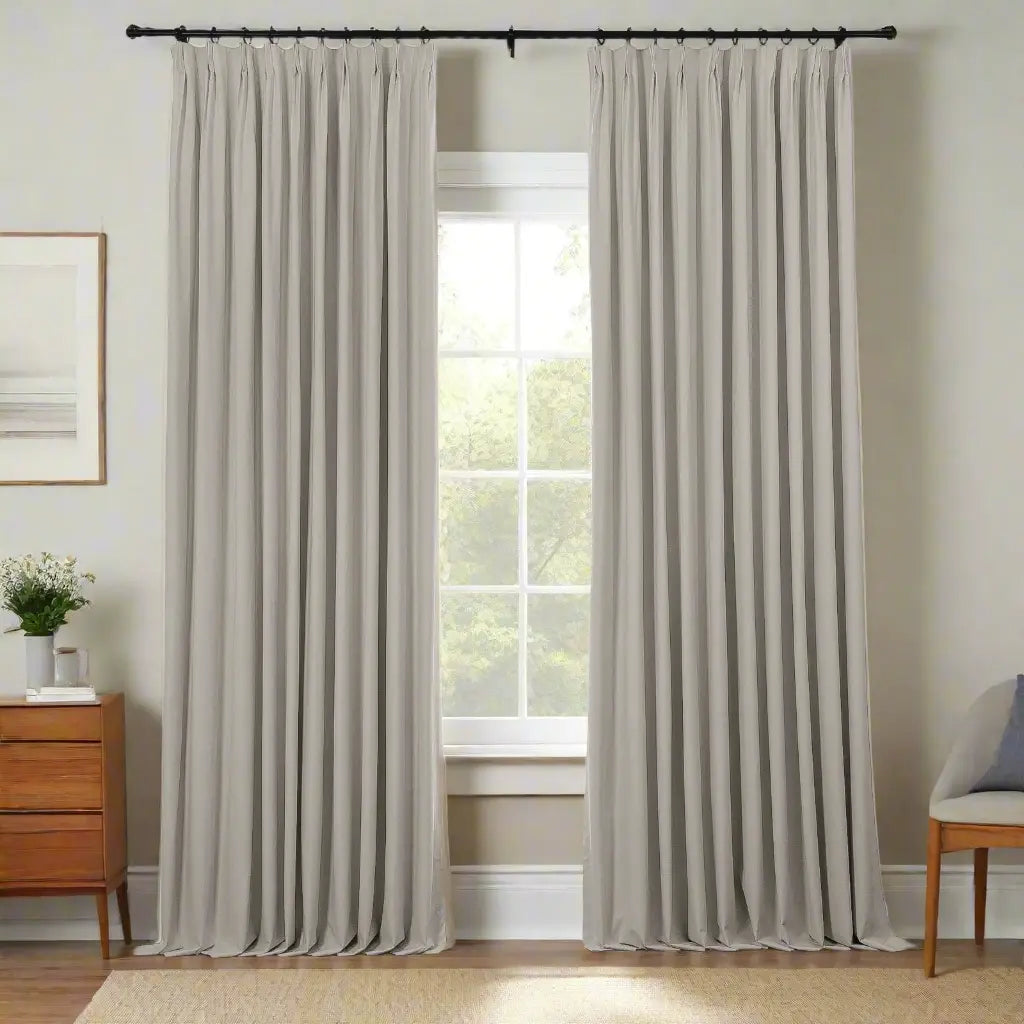 Lila 100% Blackout Drape Pleated
