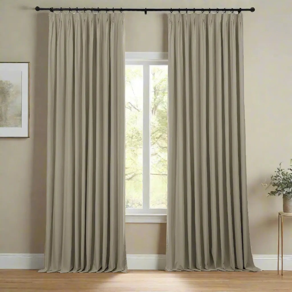 Lila 100% Blackout Drape Pleated