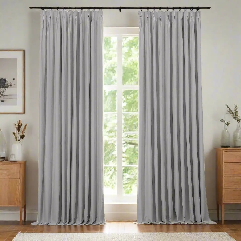 Lila 100% Blackout Drape Pleated