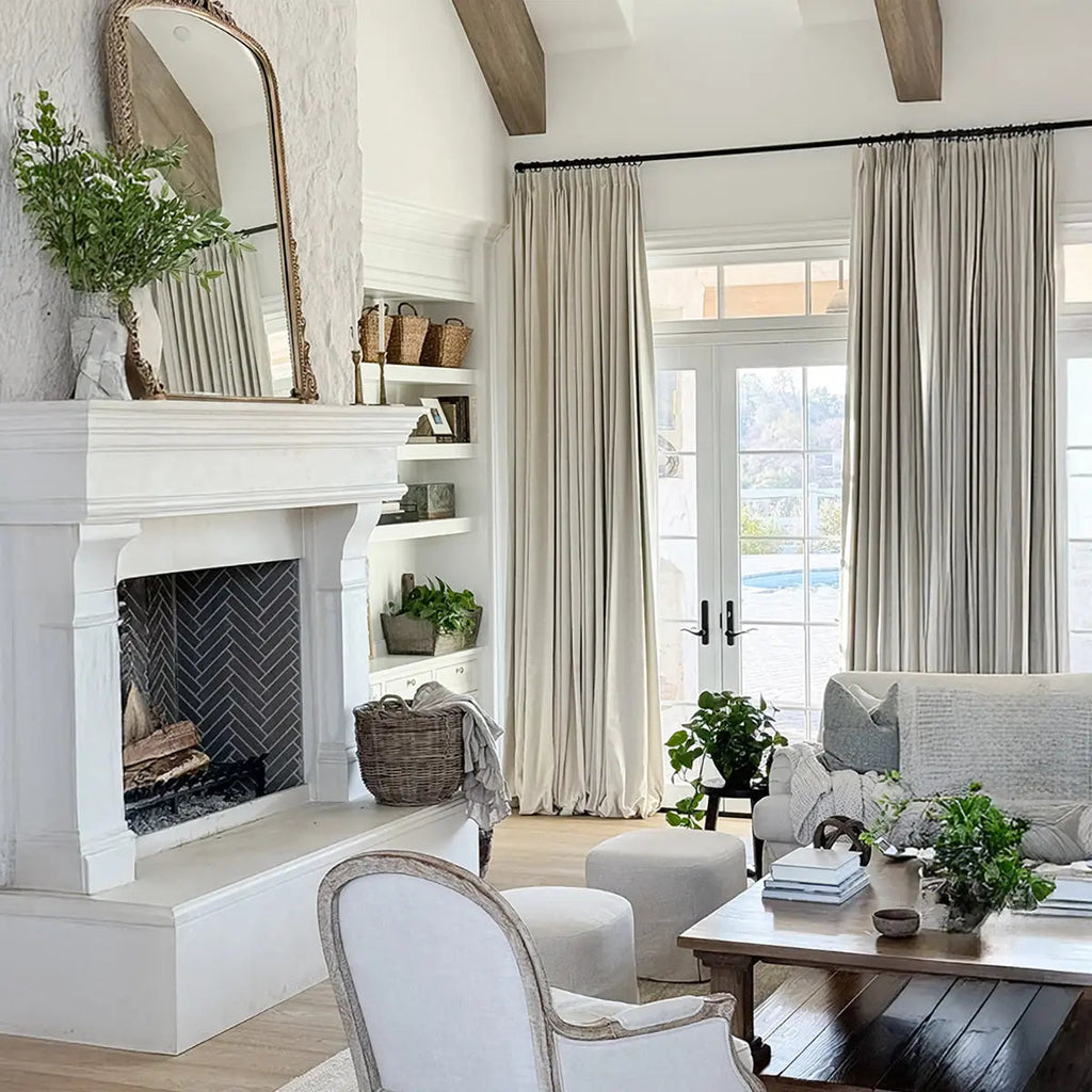 Jawara Luxury Linen Cotton Curtain Pleated