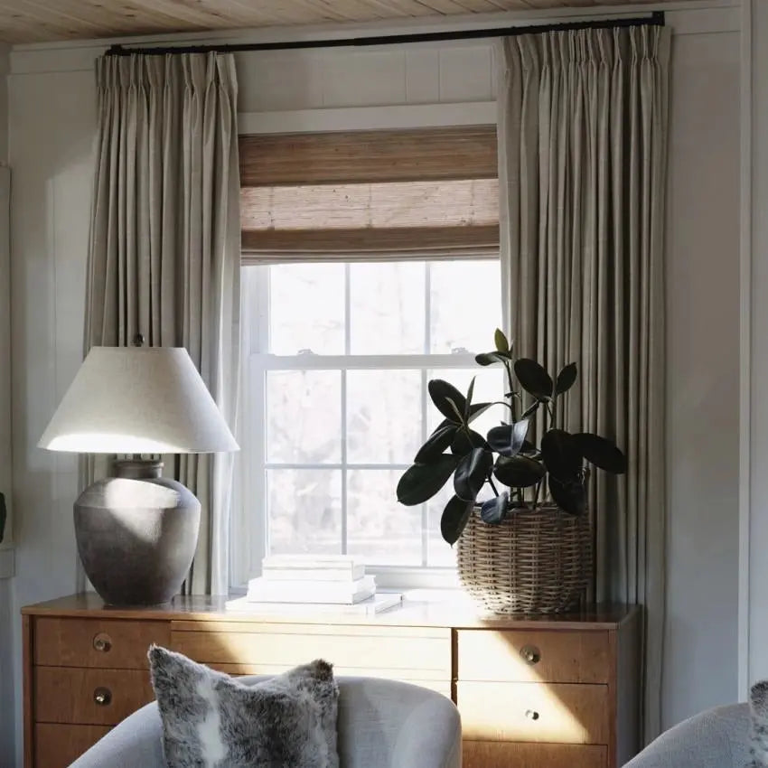 Jawara Luxury Linen Cotton Curtain Pleated