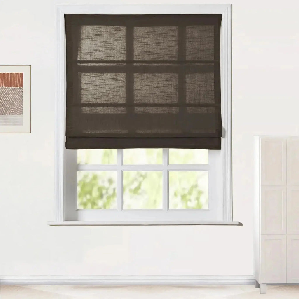 Jawara Linen Cotton Roman Shade Cordless