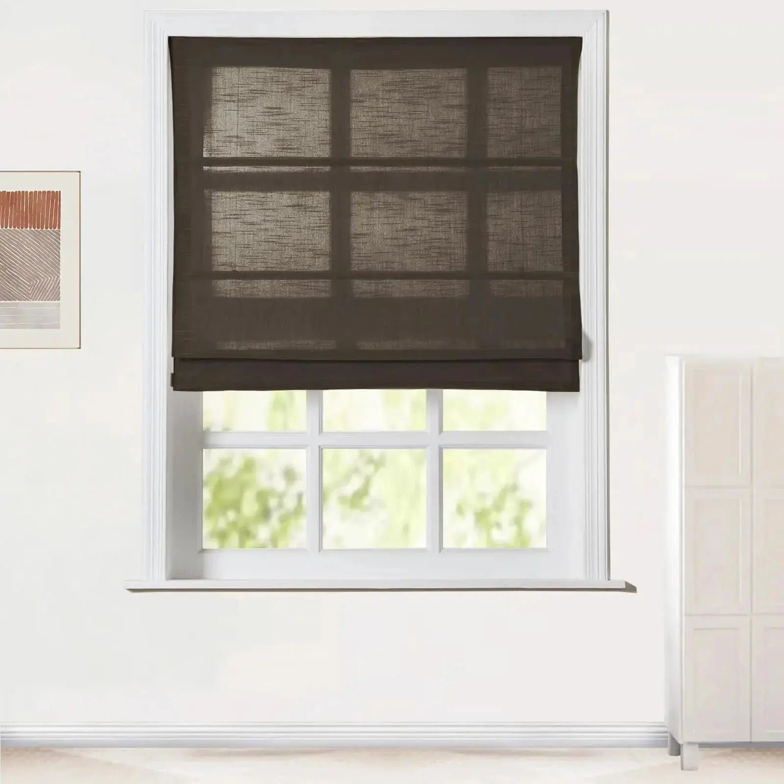 Jawara Linen Cotton Roman Shade Cordless