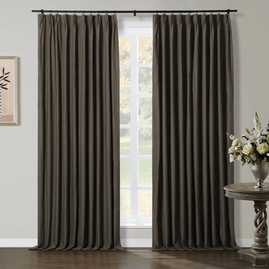 Jawara Luxury Linen Cotton Curtain Pleated