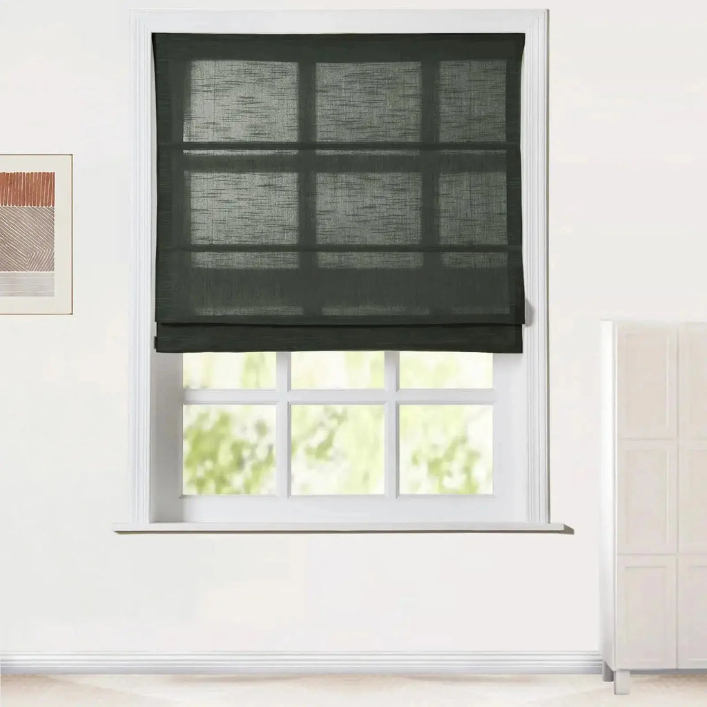 Jawara Linen Cotton Roman Shade Cordless