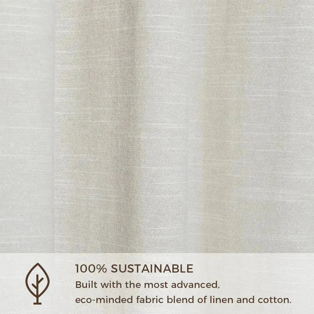Jawara Luxury Linen Cotton Curtain Pleated