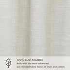 Jawara Luxury Linen Cotton Curtain Pleated