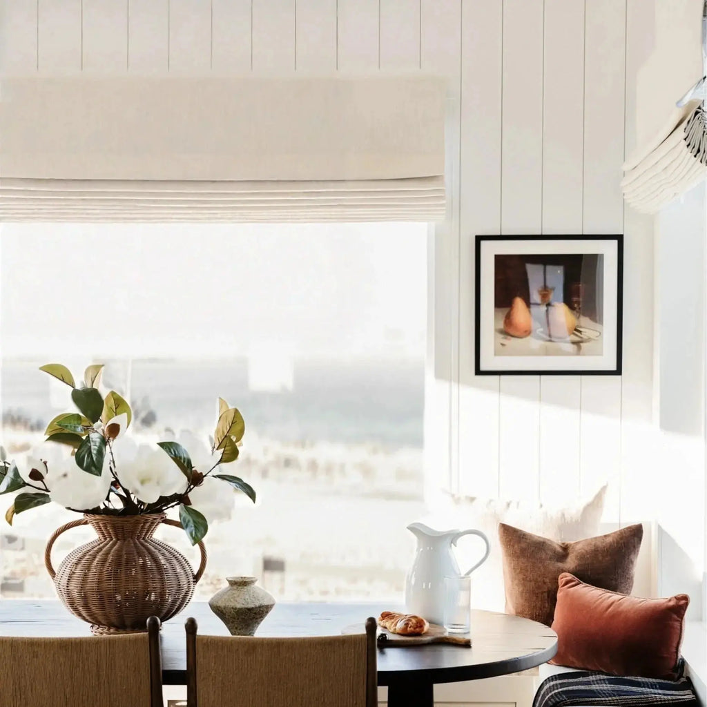 Jawara Linen Cotton Roman Shade Cordless