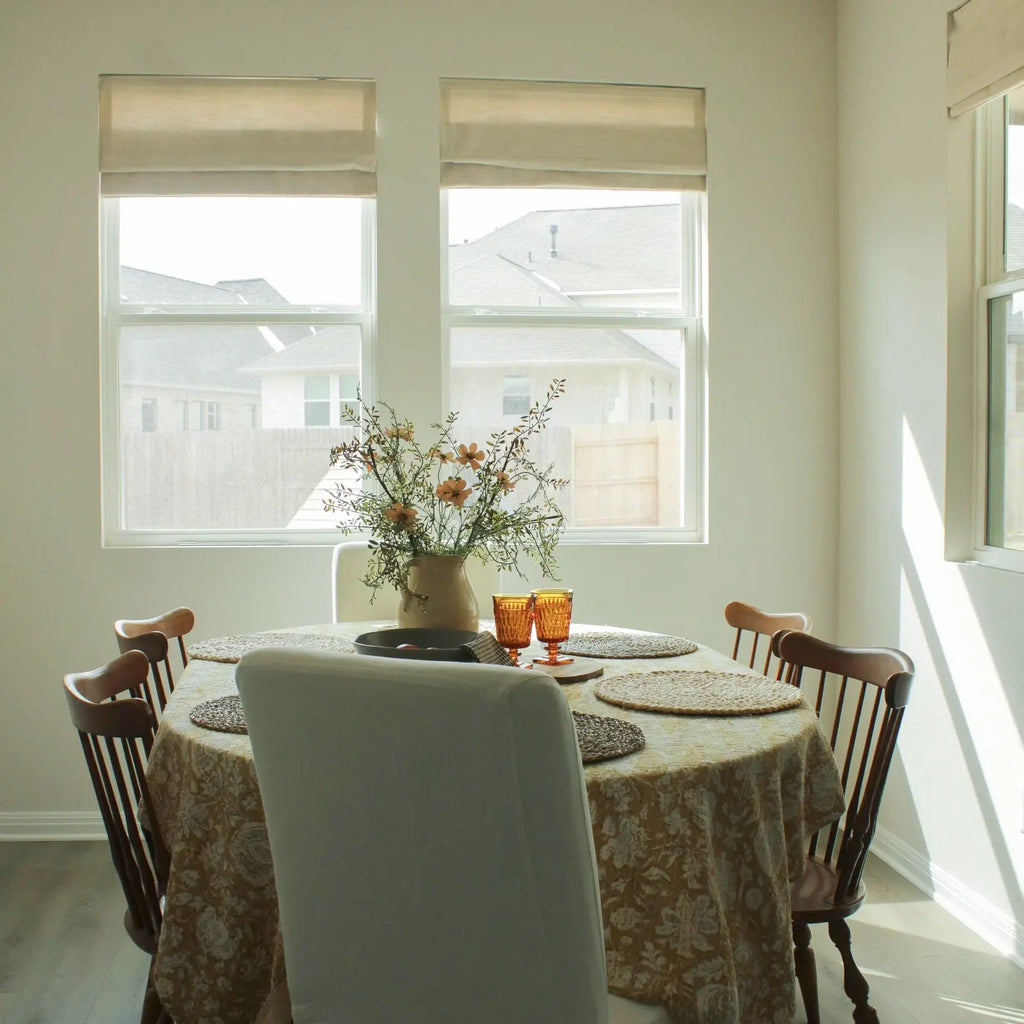 Jawara Linen Cotton Roman Shade Cordless