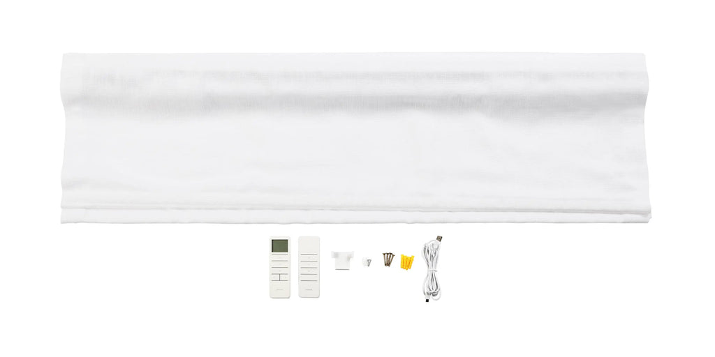 Motorized Roman Shade Cordless