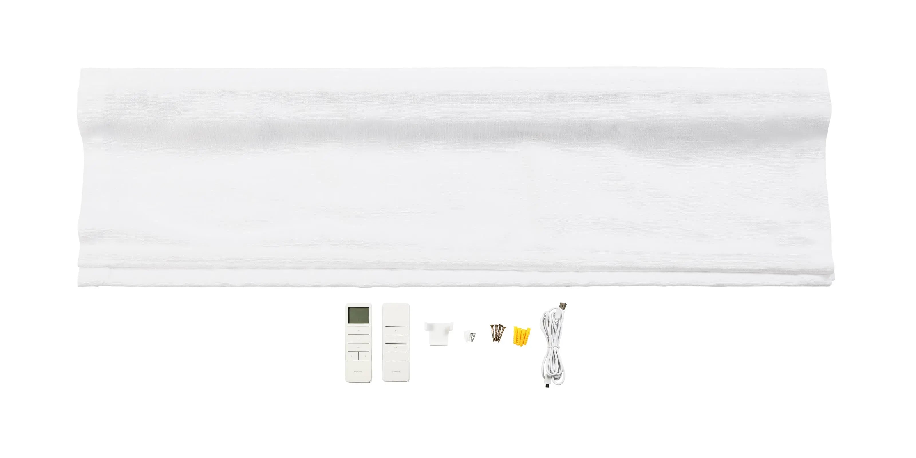 Motorized Roman Shade Cordless